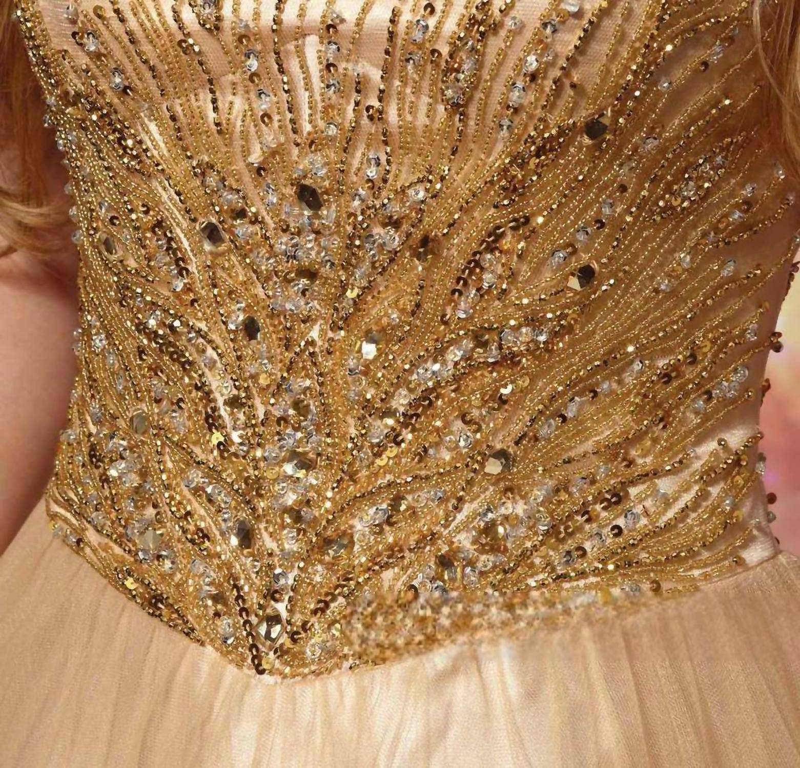 Kiss Kiss Formal - Beaded Bodice Tulle Ball Gown