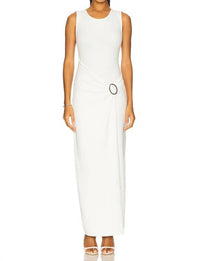 4th & Reckless Nia Jersey Maxi Dress in white - women's dress