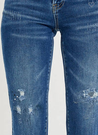 Risen - Mid Rise Tapered Jeans