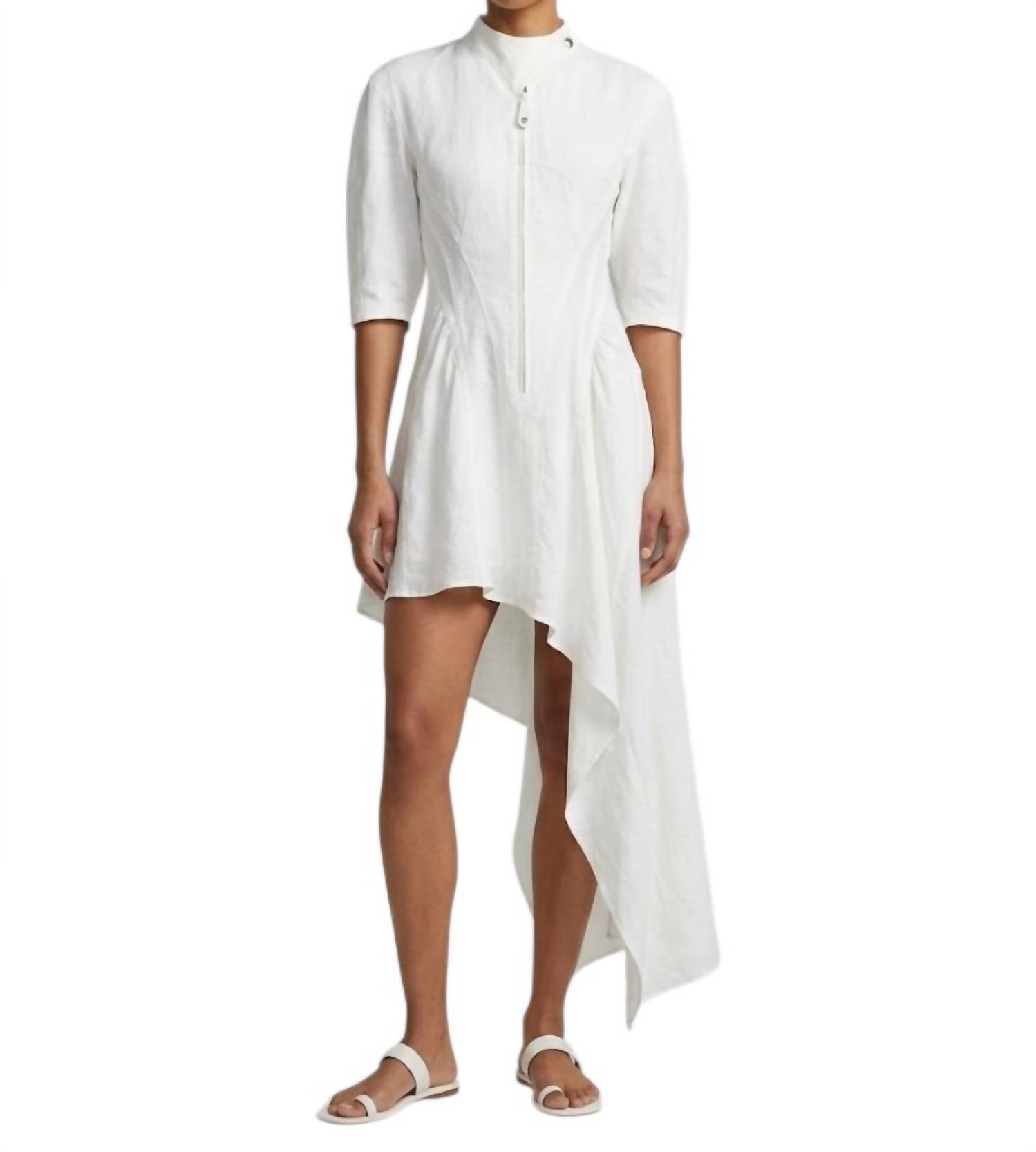 Stella McCartney Corset Asymmetric Dress in white - women's dress