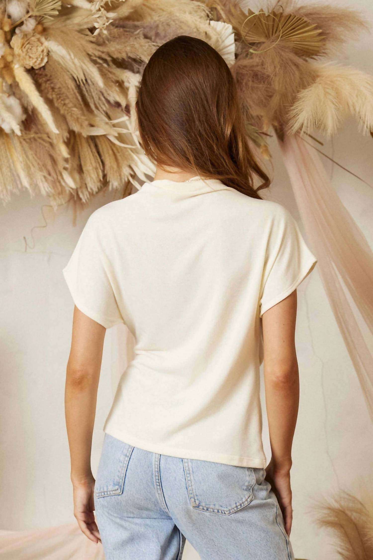 Endless Blu. - Eliza Draped Tee