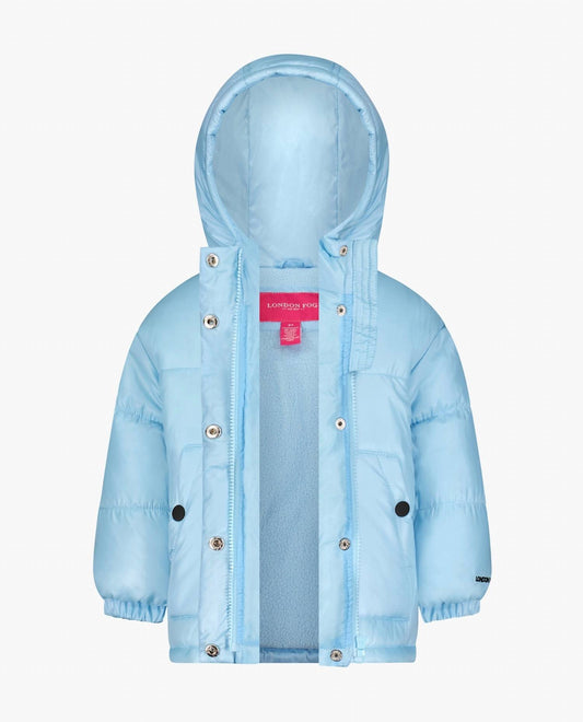 London Fog - Toddler Girls Zip-front Heavy Weight Puffer Jacket
