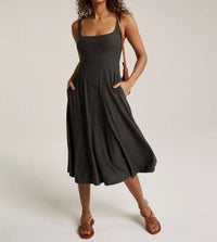 Beyond Yoga - Featherweight At The Ready Square Neck Dress