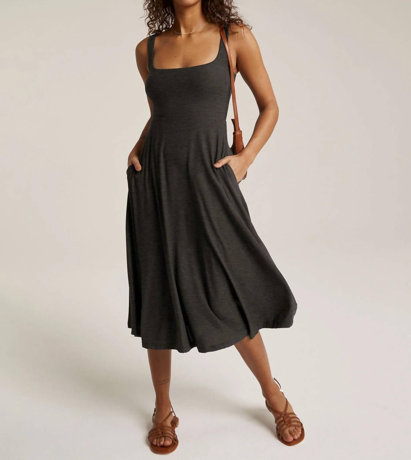 Beyond Yoga - Featherweight At The Ready Square Neck Dress