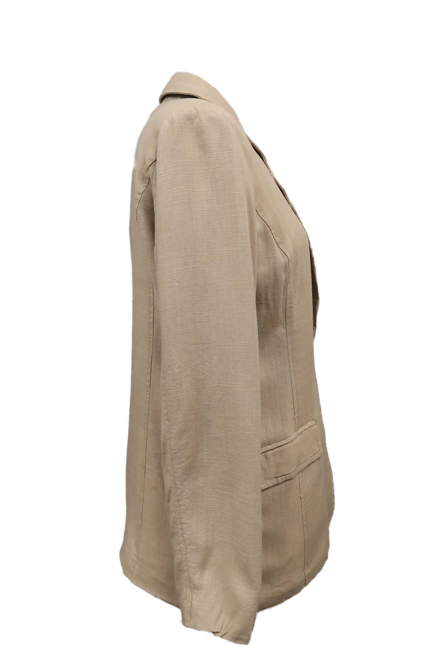 Paparazzi - Women's Linen Blend Classic Lined Blazer