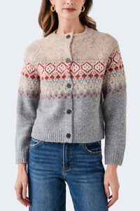 Rd Style - Themis Long Raglan Sleeve Crewneck Cardigan