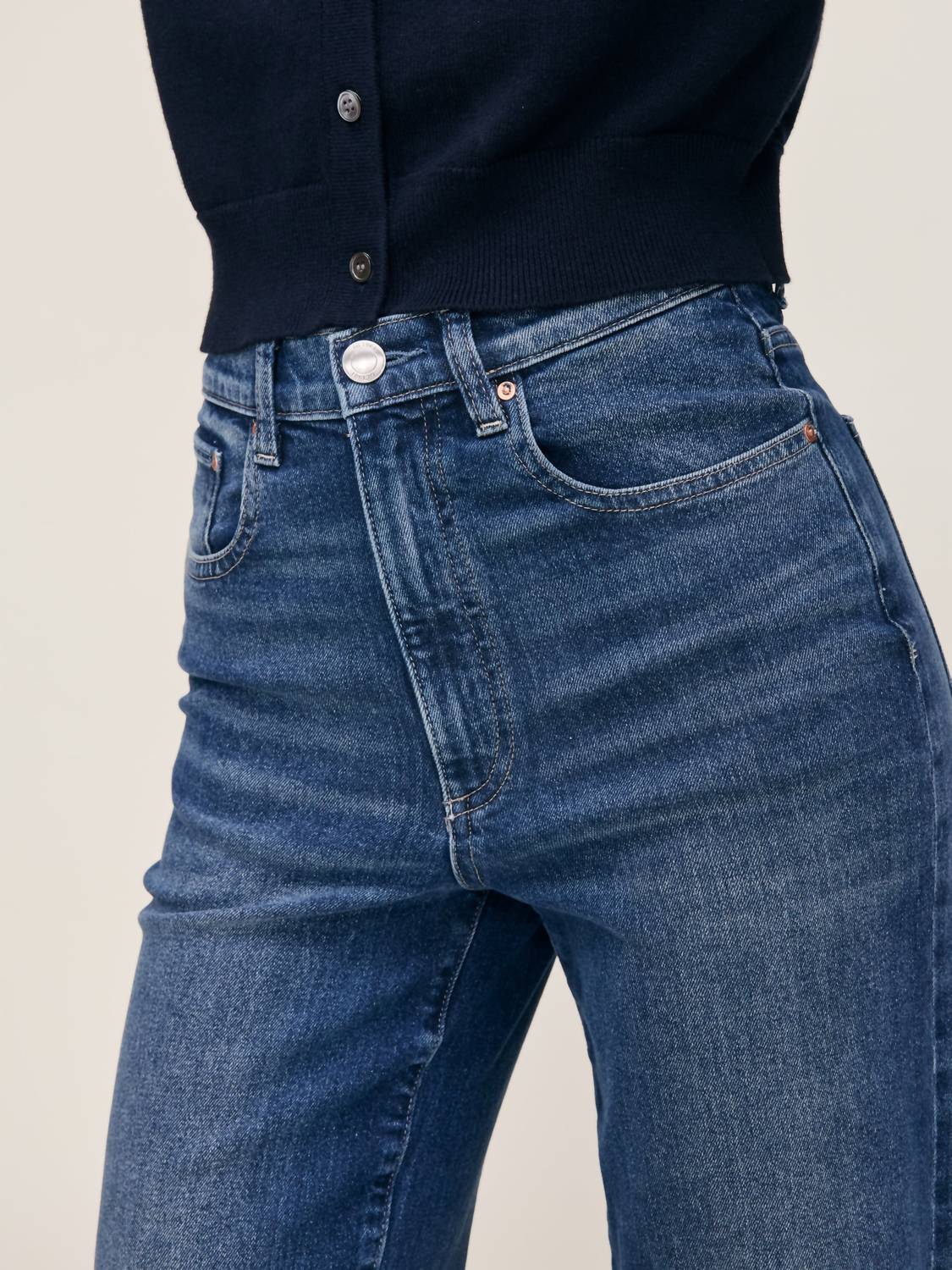 DL1961 - Women's Karmine Refined Wide Leg Jeans in clearwater - women's jeans - view 4