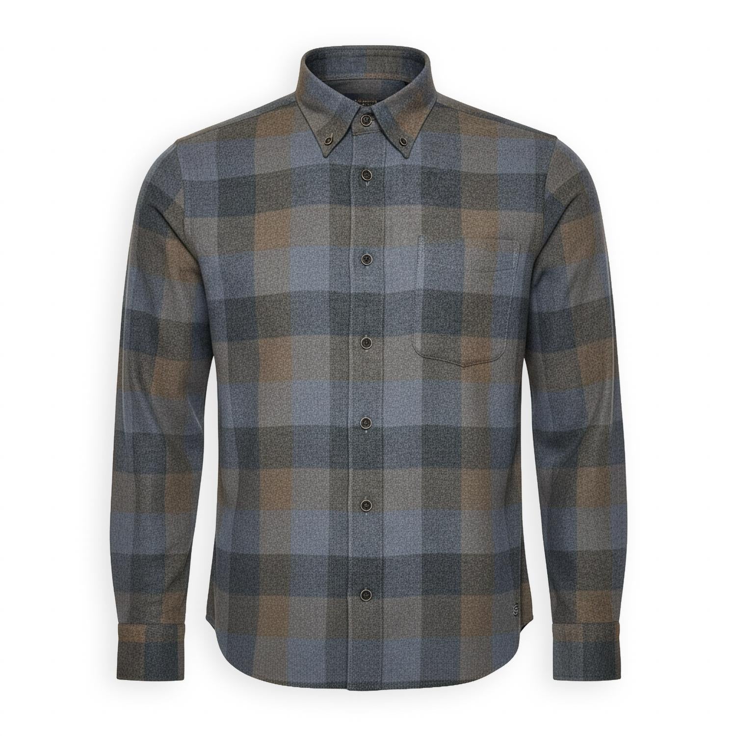 F/X Fusion Men's Large Check Top in grey - men's shirt