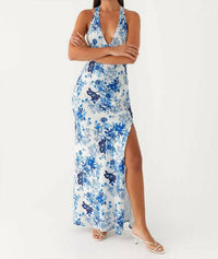 Angie - Floral Print Maxi Dress