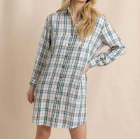Southern Tide - Cam Twill Plaid Mini Dress