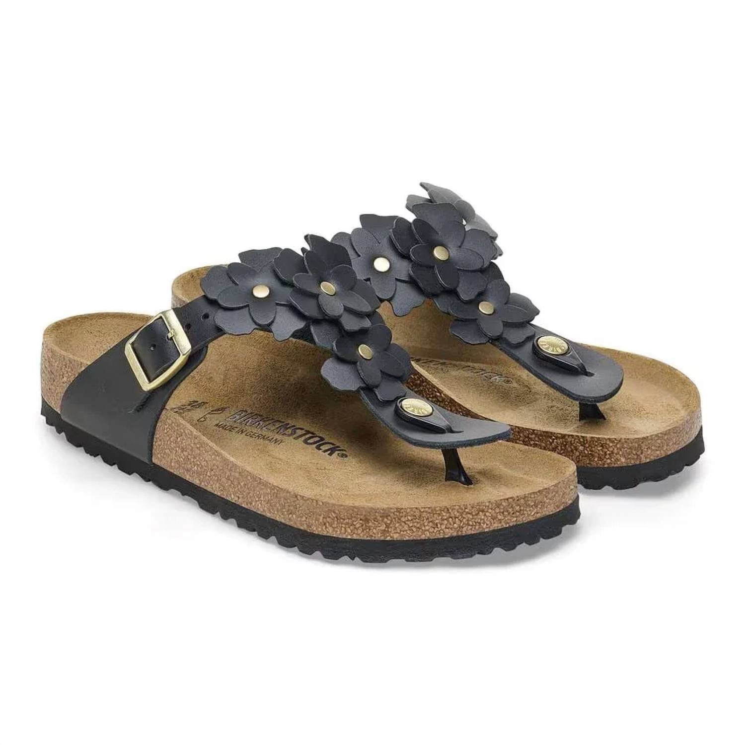 Birkenstock - Women's Gizeh Flower Embellishment Sandals