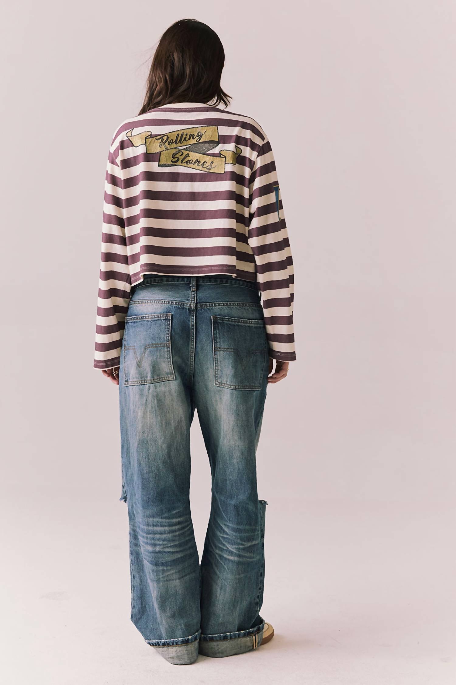 Chaser - Rolling Stones Rugby Stones Logo Cropped Pullover