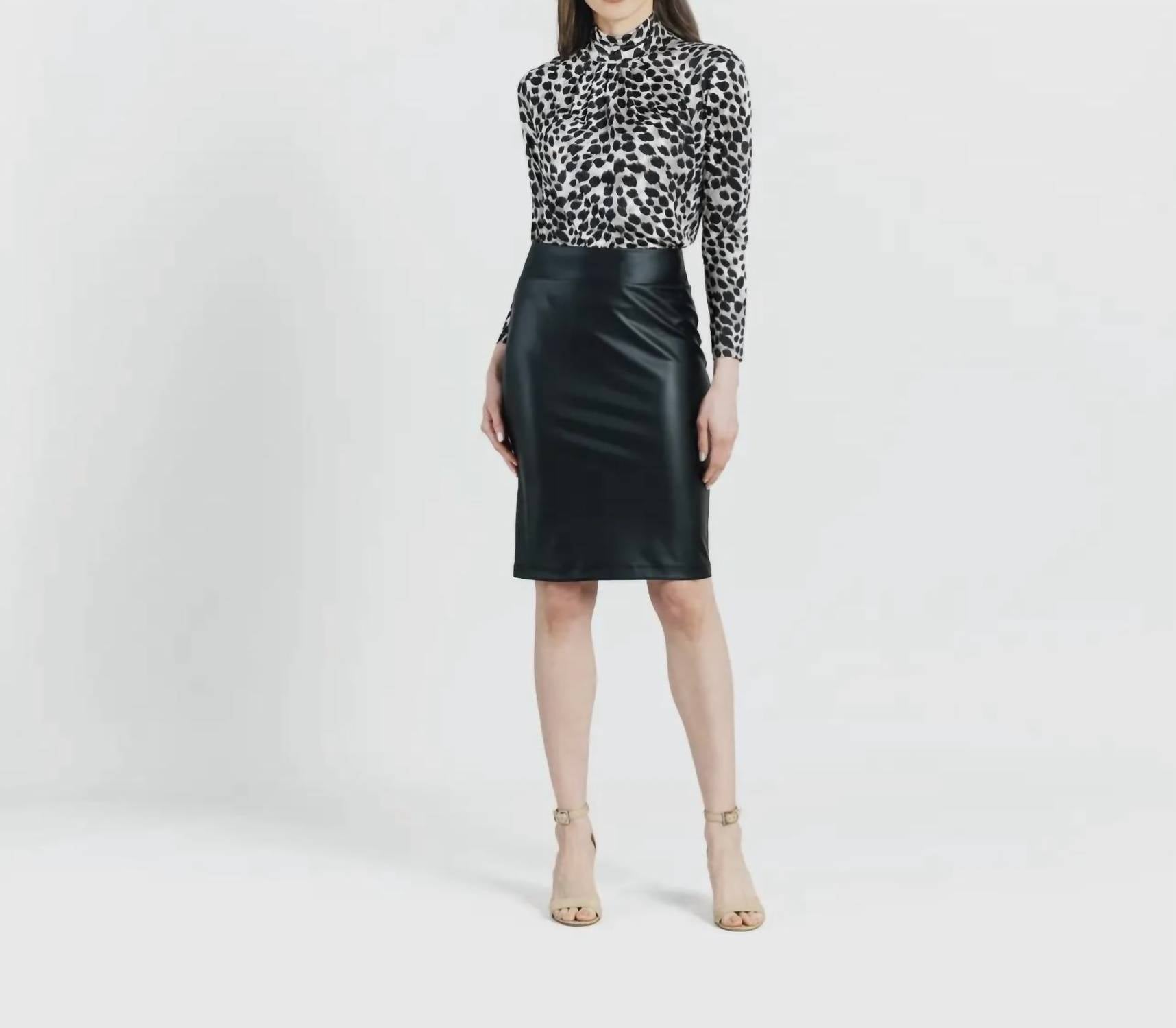 Clara Sun Woo - Liquid Leather Skirt