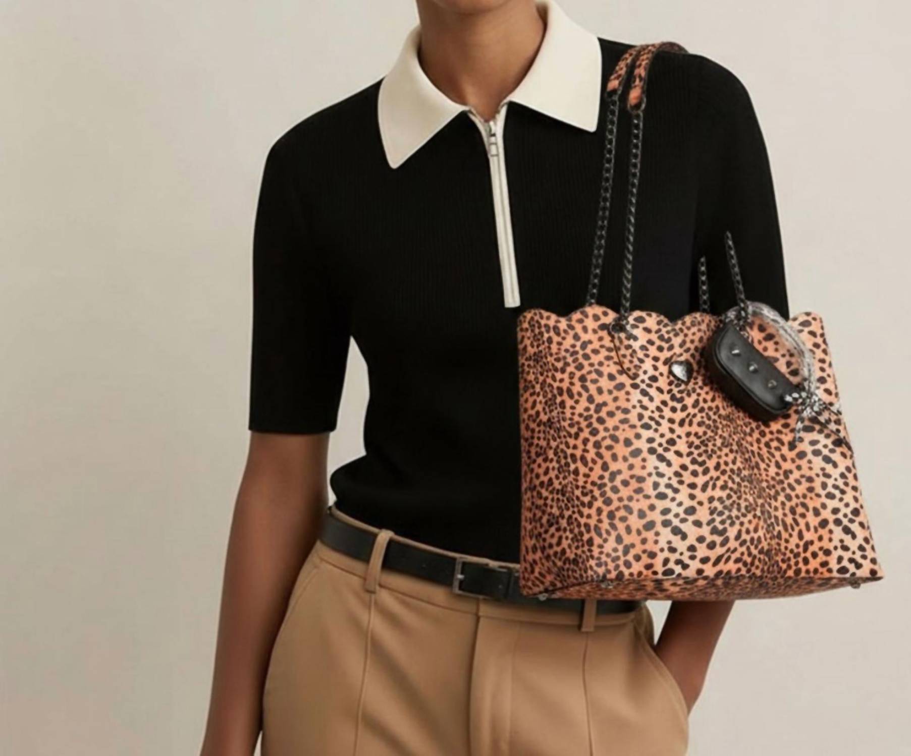 Betsey Johnson Women's Leopard Print Tote Bag in multi - women's bag - alternate view
