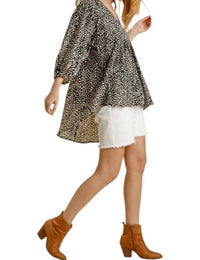 Umgee - Cheetah Babydoll Top