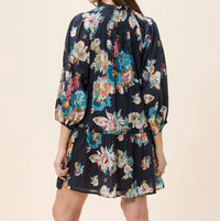 Cleobella Emmanuelle Mini Dress in vitet floral - women's dress - alternate view