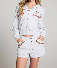 Chaser - Western Details Zip Up Hoodie