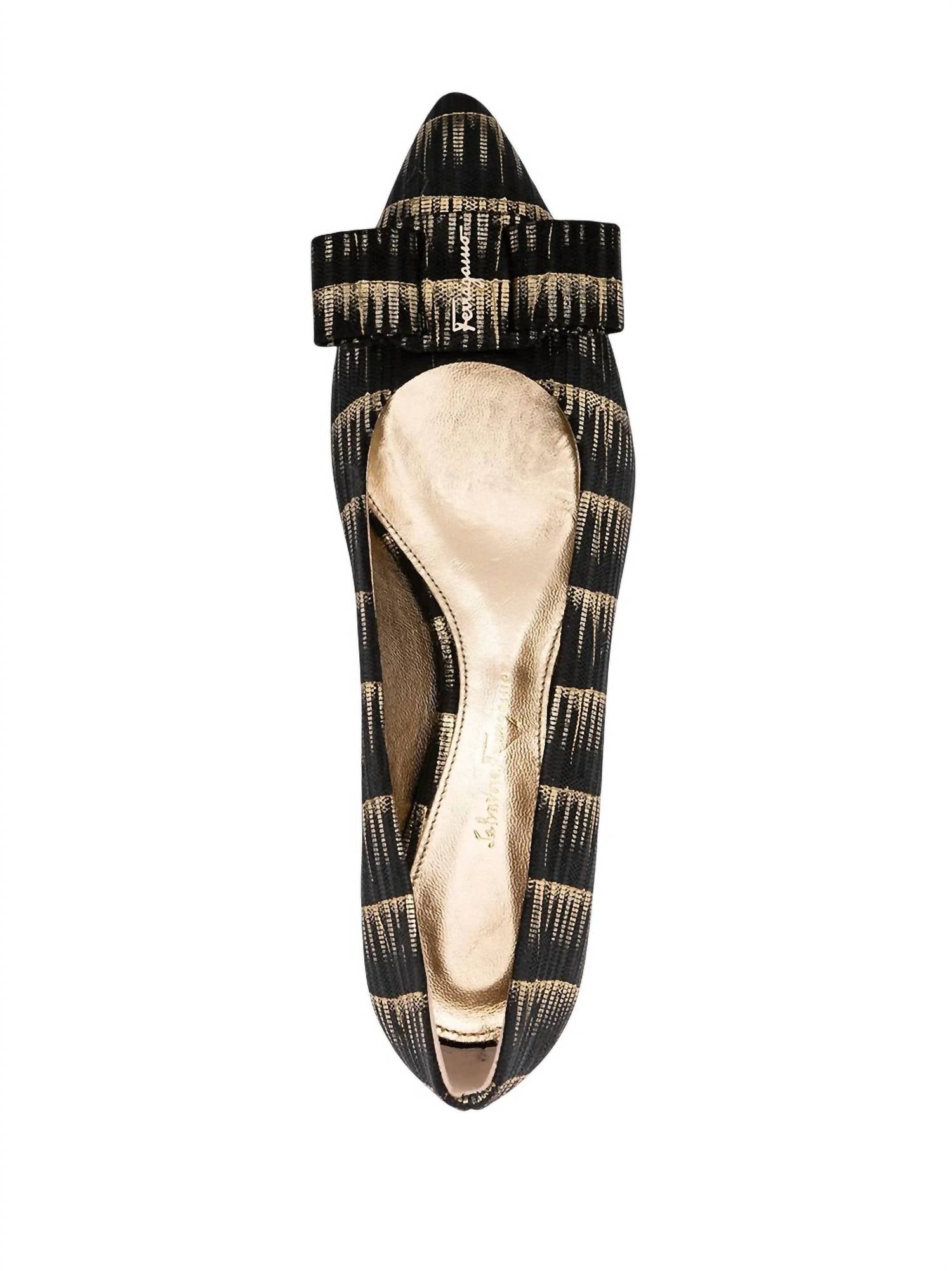 Salvatore Ferragamo - Women's Brush Stroke Effect Ballerinas Shoes