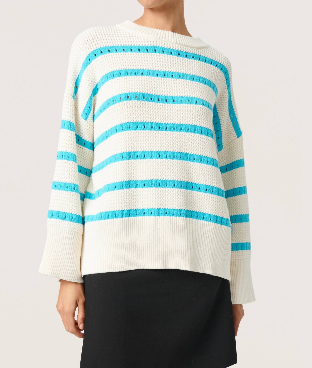 Soaked In Luxury - Ravalina Stripes Casual Fit Pullover