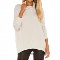 Free People Juicy Long Sleeve Top in stone cold - women's sweater