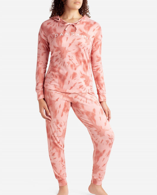 Danskin - Hooded Hacci Sleep Set With Jogger