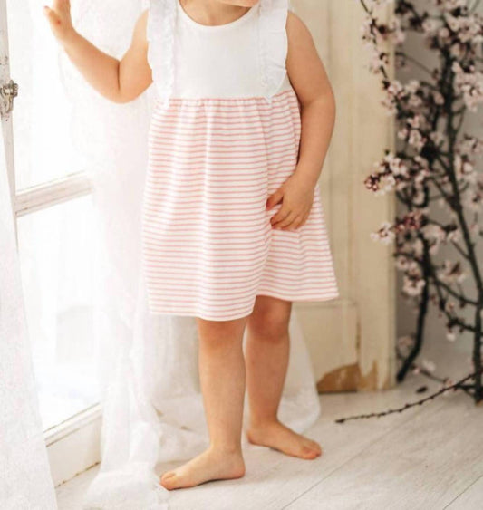 Minhon - Striped Ruffle Dress & Bloomer