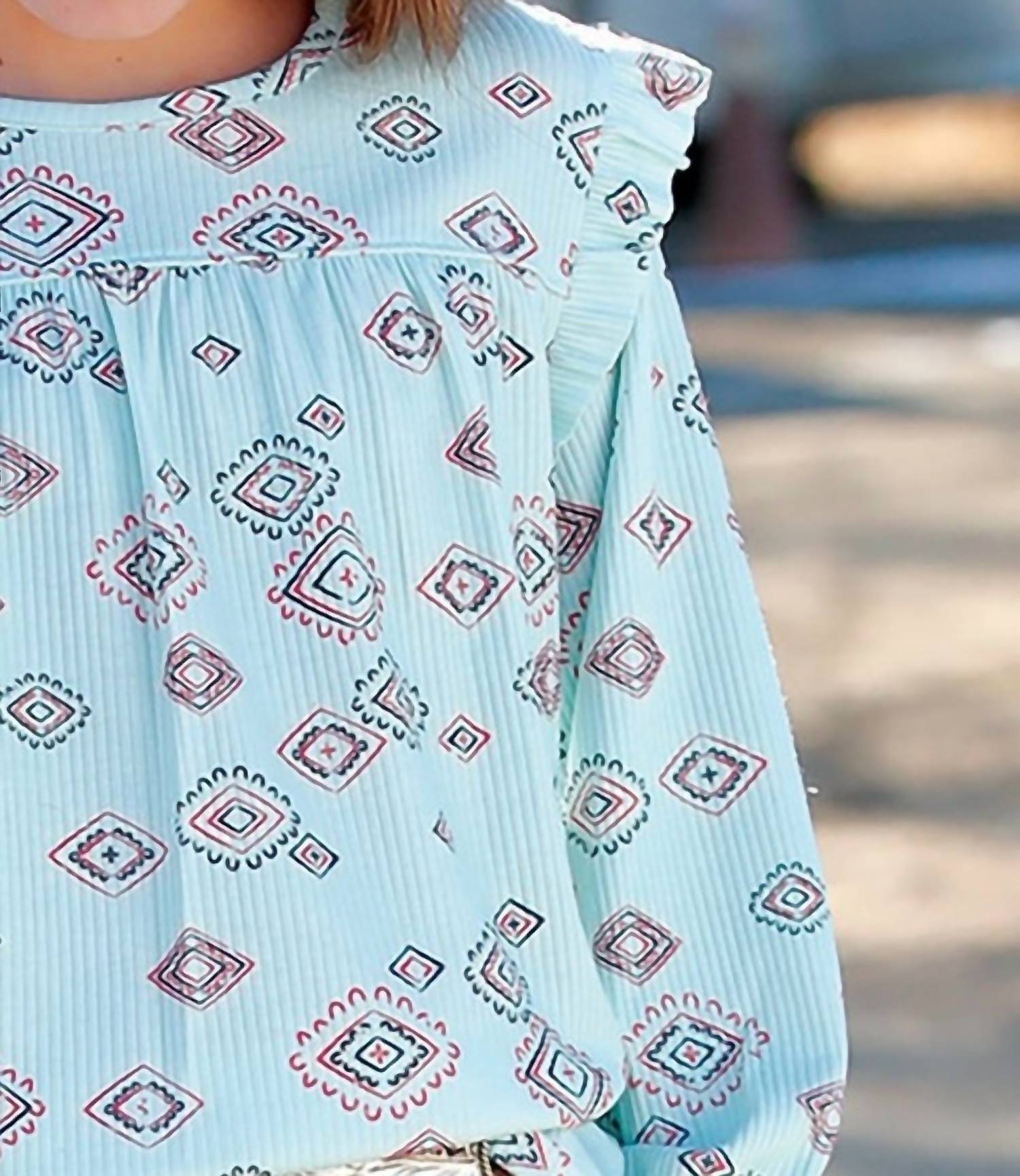 Cinch - Girl's Printed Blouse With Yoke