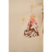 Bns - Embroidered Western Sleeveless Top