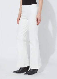 Lysse Alma High Waist Cavalry Trouser in snow white - women's pants - detail view