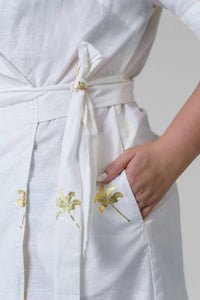 Never Fully Dressed - Cotton Linen Brooklyn Midi Dress - Plus