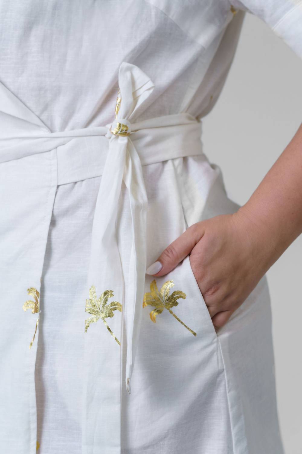 Never Fully Dressed - Cotton Linen Brooklyn Midi Dress - Plus