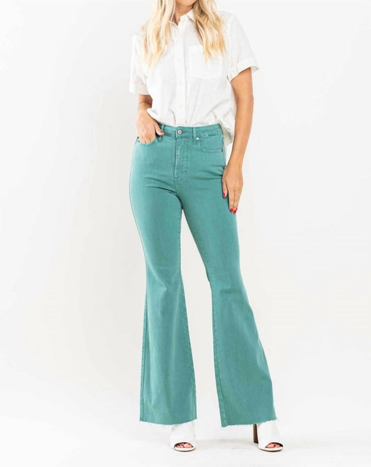 Judy Blue - High Waist Dyed Flared Leg Jeans