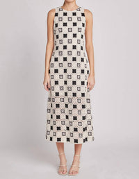 English Factory - Crochet Patchwork Sleeveless Dress