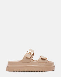 STEVE MADDEN Women's Bigschmona Platform Slide Sandal in natural - women's sandal