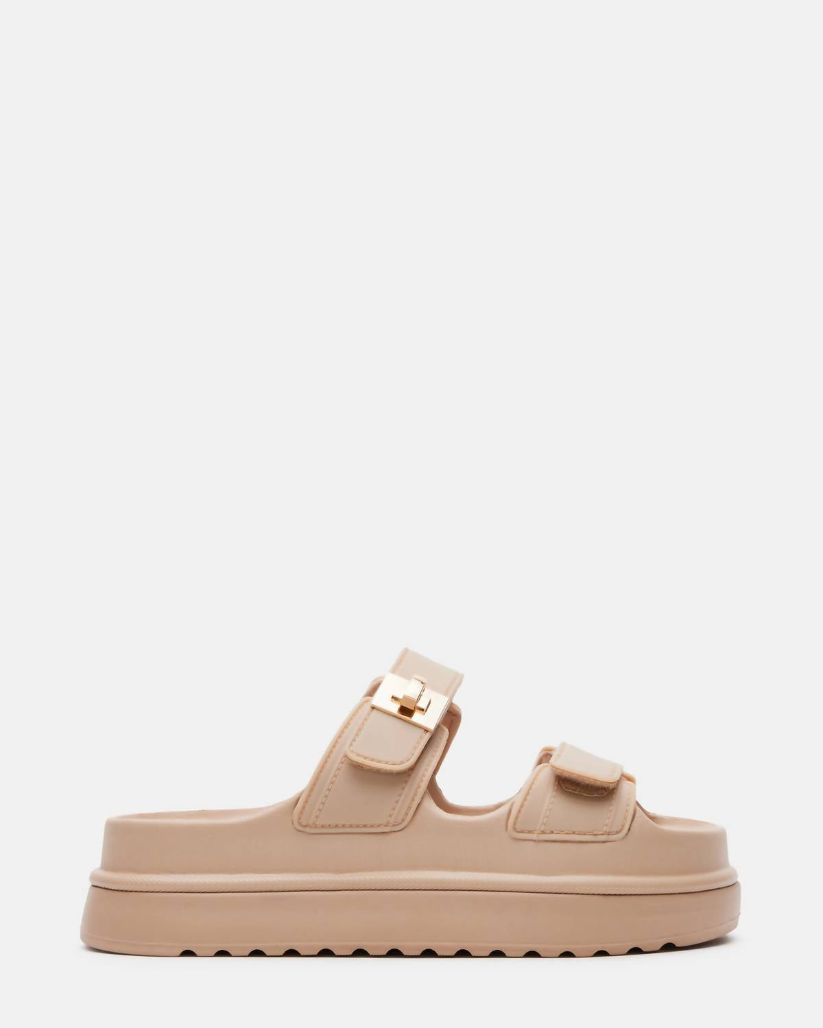 STEVE MADDEN Women's Bigschmona Platform Slide Sandal in natural - women's sandal