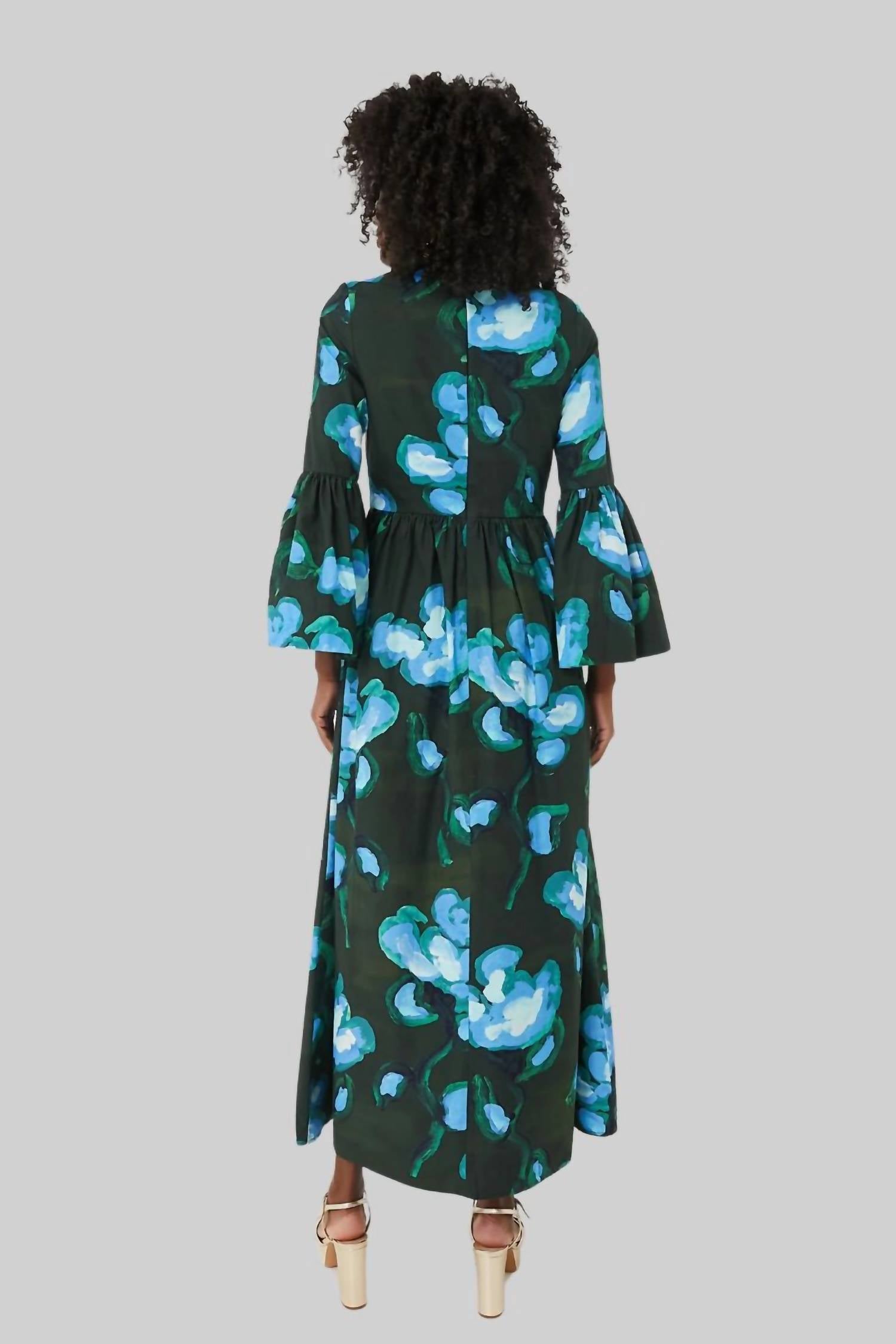 De Loreta - Verde Print Matilda Maxi Dress