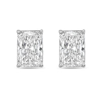 Diana M Jewels - Women's Radiant Lab-grown Diamond Stud Earrings (7.00 Tcw) - Elegant
