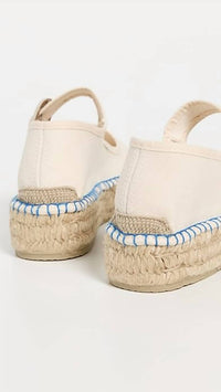 Free People Women's Surfside Maryjane Espadrille in cream - women's flats - detail view