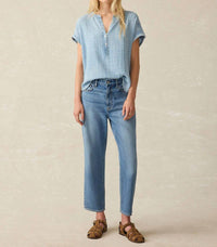 Faherty - Dream Cotton Gauze Desmond Top