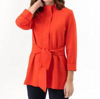 Renuar - Woven Sashed Jacket