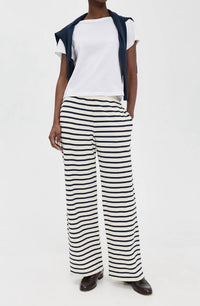 XIRENA Emmette Wide Leg Sweatpant in natural stripe - women's pants - view 4