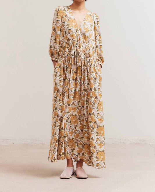 Grade & Gather - Floral Pleated Maxi Dress