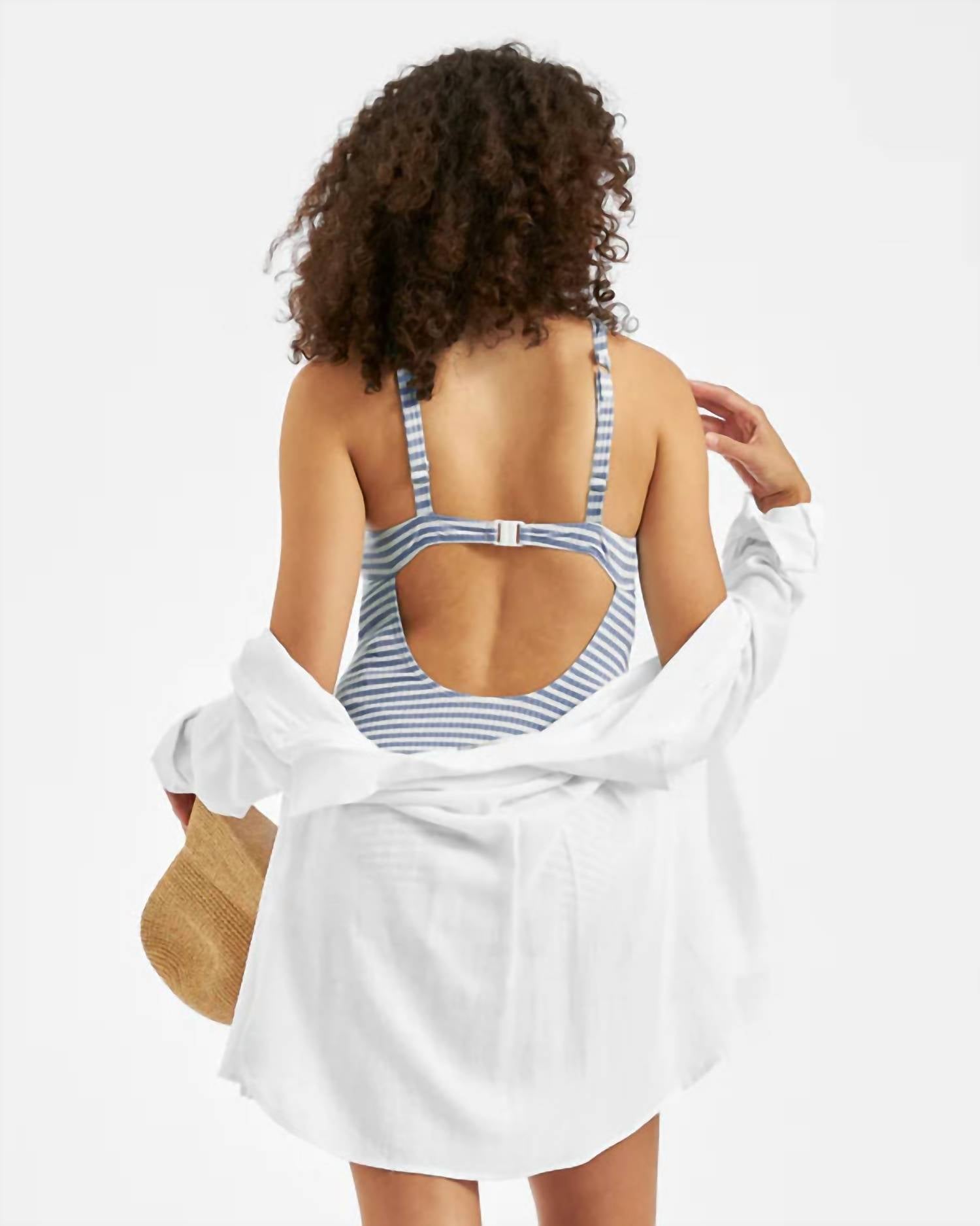 Ripe Dune Striped Swimsuit in washed indigo - women's swimwear - view 4