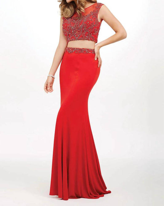 Jovani - Two-Piece Jersey Dress