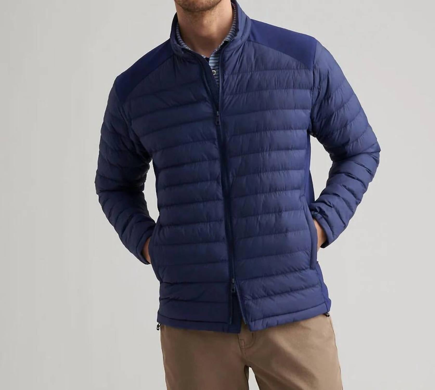 PETER MILLAR Apex Quilted Puffer Jacket in navy - women's jacket