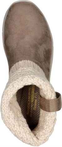 Skechers Women's Easy Going Cozy Weather Ankle Boots in taupe - women's shoe - view 4