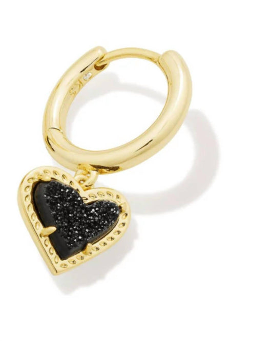 Kendra Scott - Women's Ari Heart Huggie Earrings