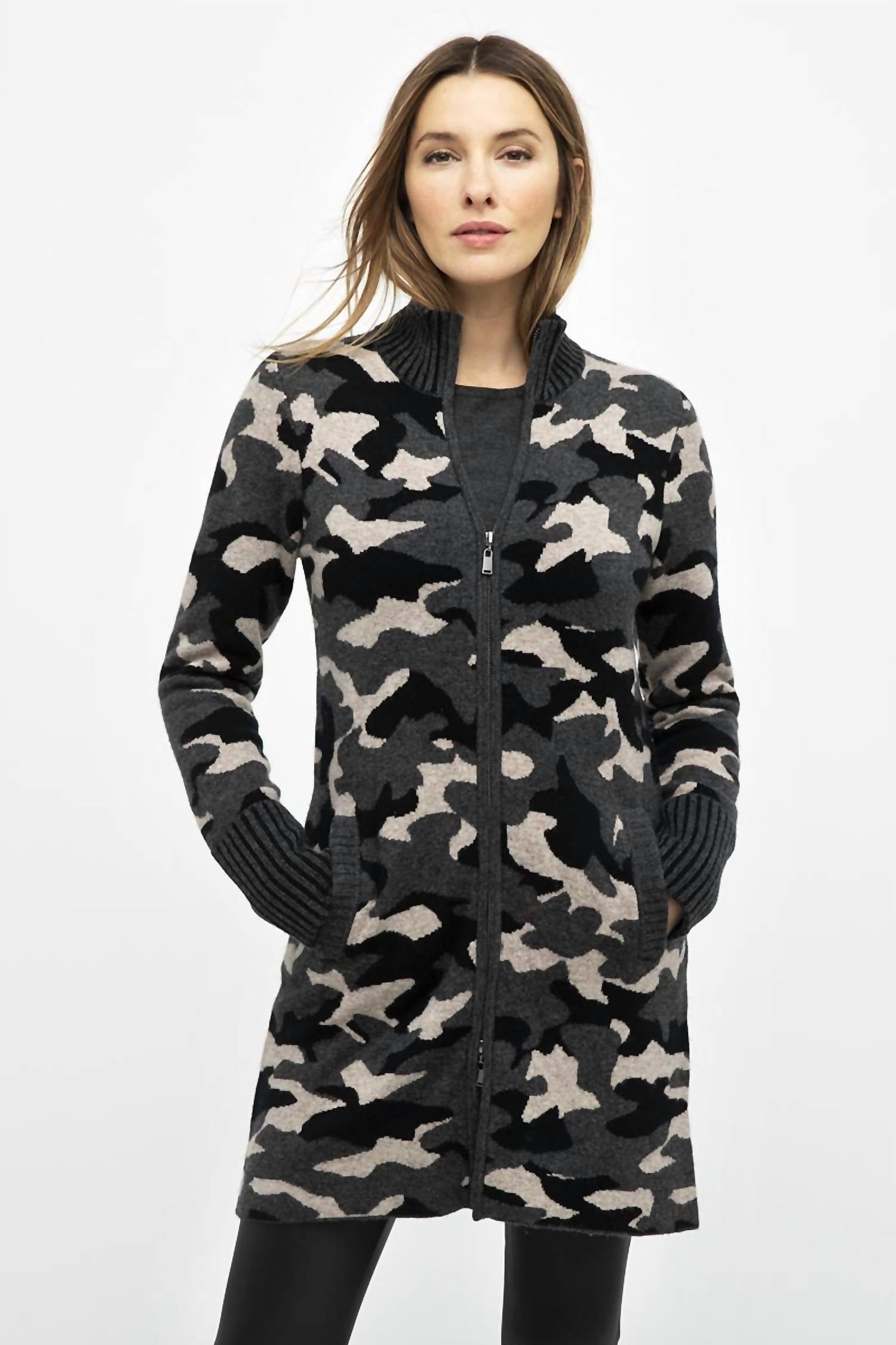 Kinross - Camo Zip Cardigan