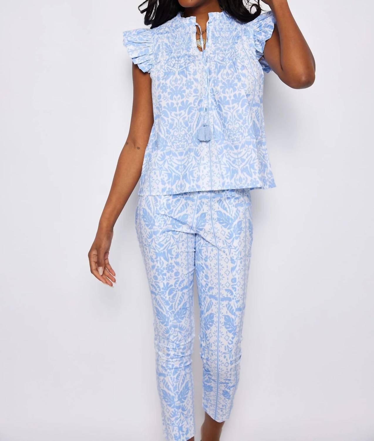 Sail To Sable - Flutter Sleeve Top
