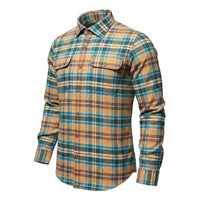 Madeleine Finn - Men's Plaid Button Down Long Sleeve Shirt